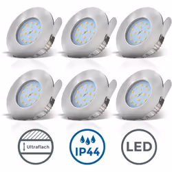 Description générale Le spot LED encastrable B.K.Licht est conçu pour les salles de bain, offrant un éclairage élégant et fon ...