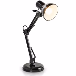 Description générale La lampe de bureau B.K.Licht, modèle Draco, est une lampe de table au design vintage en métal noir, idéa ...