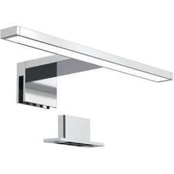 B.K.Licht lampe miroir LED, lampe armoire, applique salle de bain, lumière blanche neutre 4000 Kelvin, 5W, 650lm, IP44, largeur 300mm, chrome