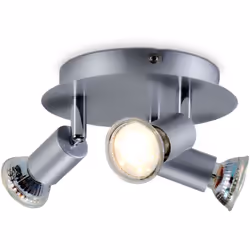 Description générale Ce plafonnier B.K.Licht, élégant et moderne, est équipé de 3 spots LED orientables et inclut 3 ampoules  ...