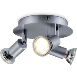 B.k.licht - Plafonnier led GU10 3 spot éclairage plafond cuisine salon bureau