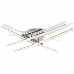 Plafonnier LED VIRGO II éclairage plafond 3 barres LED lignes courbées Le design des lignes courbées des éléments LED intégré ...