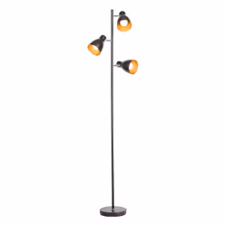 B.K.Licht BKL1199, Chambre à coucher, Salle à manger, Couloir, Salon, Bureau, Étude, Noir, IP20, Métal, E27, 25 W