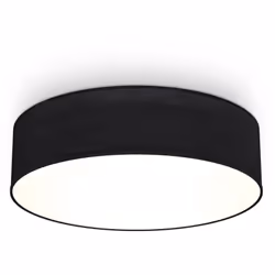 Description générale Le plafonnier B.K.Licht en tissu noir combine un design moderne et sobre, parfait pour embellir votre in ...