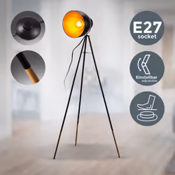 B.K.Licht BKL1233 éclairage au sol E27 40 W LED Noir