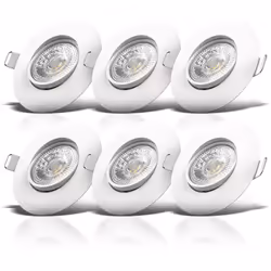 Description générale Le lot de 6 spots LED à encastrer de B.K.Licht est conçu pour offrir un éclairage élégant et personnalis ...