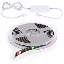 Description générale Le ruban LED connecté B.K.Licht de 2 mètres offre une solution d'éclairage polyvalente et moderne pour v ...