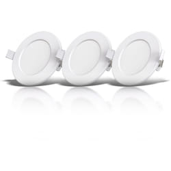 B.k.licht - Lot de 3 spots ultra-plats à encastrer spéciales sdb IP44 blancs