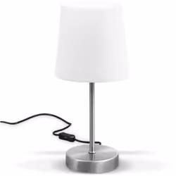 Description générale La lampe de table B.K.Licht allie un design moderne et intemporel avec un abat-jour en tissu blanc et un ...
