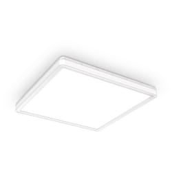B.k.licht - Panel led extra plat, 18W, 2400Lm, lumière blanche neutre 4000K, éclairage plafond, lumière indirecte, fonction mémoire, plafonnier led