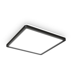 B.k.licht - Plafonnier led dinterieur extra plat 28mm avec rétroéclairage indirect, platine led 18W intégrée, 2400Lm, lumière blanche neutre 4000K,