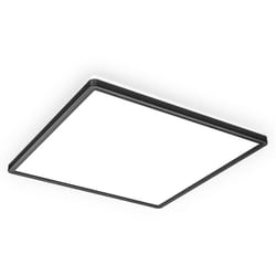 B.k.licht - Plafonnier dinterieur led extra plat 29mm avec rétroéclairage indirect, platine led 22W intégrée, 3000Lm, lumière blanche neutre 4000K,