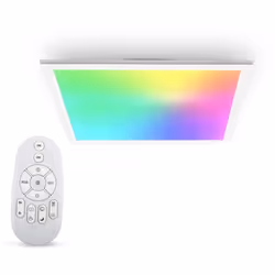 Description générale Le plafonnier LED RGBW B.K.Licht est un luminaire ultra mince qui offre une multitude de fonctions. Avec ...