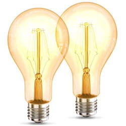 B.k.licht - 2 ampoules led Edison Vintage A75 i E27, 4W, blanc chaud 2200K, intensité lumineuse 320lm, ampoule rétro à filament