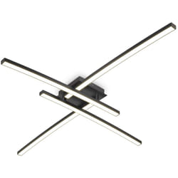 B.k.licht - Plafonnier 20W i pivotant i 3000K blanc chaud i noir i 2200 lumen