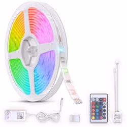 Description générale La bande LED RVB B.K.Licht de 3 mètres est conçue pour apporter une ambiance lumineuse unique à votre in ...
