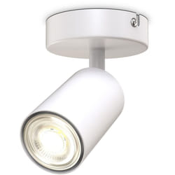 B.k.licht - i spot plafond i pivotant i orientable i GU10 i blanc mat i livré sans ampoule