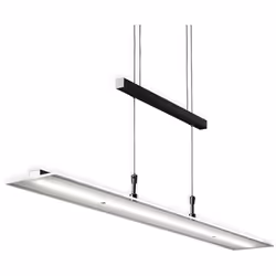 B.K.Licht suspension LED, lustre filaire design, fonction dimmable - pas besoin d?un variateur, hauteur réglable, platine LED ...
