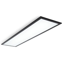 B.k.licht - Panneau led i 1 mètre i lumière blanche neutre 4.000 k i 22 Watt i 2.200 Lumen i cadre noir i 1000x250x65 mm