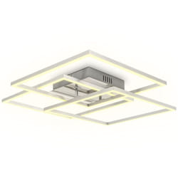 B.k.licht - i Plafonnier led 40 Watt i plafonnier de bureau pivotant i blanc chaud 3000K i finition chrome-aluminium