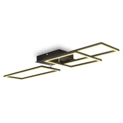 B.k.licht - i Cadre led 40 Watt avec fonction cct blanc froid-neutre-chaud reglable i Plafonnier led dimmable i pivotant i télécommande i noir