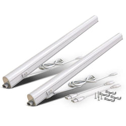 B.k.licht - lot de 2 réglettes led pour cuisine et atelier, platine led 15W, longueur 873 mm, 1500 Lm, lumière blanche neutre 4000K