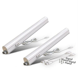 B.k.licht - lot de 2 réglettes led pour cuisine et atelier, platine led 4W, longueur 313 mm, 400 Lm, lumière blanche neutre 4000K