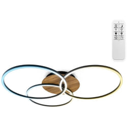 B.k.licht - i Cadre led 42,5 Watt avec fonction cct blanc froid-neutre-chaud reglable i Plafonnier led dimmable i pivotant i télécommande i fonction