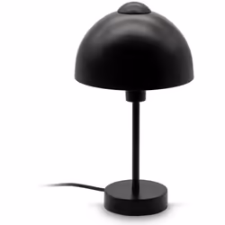 B.K.Licht Lampe de table design I Douille E14 I Lampe de table pour 1 ampoule de max. 25 Watt I Interrupteur à câble I Noir m ...