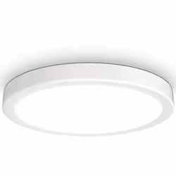 Plafonnier avec module LED de 24 W de couleur blanche, lumière blanche neutre de 4 000 Kelvin. Le panneau LED installé de faç ...