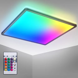 B.k.licht - i Plafonnier led rgb i Panneau led ultraplat i Changement de couleur i Plafonnier rgbw à intensité variable i Éclairage indirect i