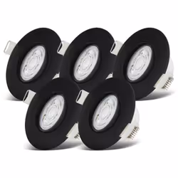Description générale Les lampes LED encastrées IP65, en lot de 5, sont idéales pour une utilisation dans des environnements h ...