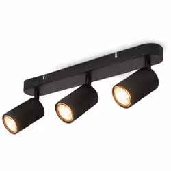 Description générale Lampe de plafond orientable B.K.Licht à 3 flammes, idéale pour créer une ambiance chaleureuse dans votre ...