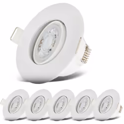 Description générale Les lampes LED encastrées IP65, disponibles en lot de 6, sont conçues pour offrir un éclairage de haute  ...