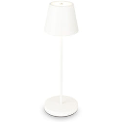 B.k.licht - Lampe de table led rechargeable dimmable 38x12cm extérieur terrasse jardin IP54 2,6W 240lm touchdimmer batterie câble usb 2700K blanc