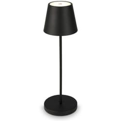 B.k.licht - Lampe de table led rechargeable dimmable 38x12cm extérieur terrasse jardin 1-flamme IP54 2,6W 240lm touchdimmer câble usb 2700K blanc