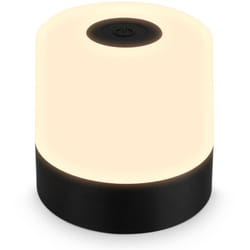 Mini lampe de table led sans fil IP44, à intensité variable, tactile, sans fil, batterie, protection contre les éclaboussures, noir, Ø7 x 7 cm