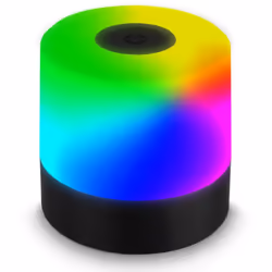Solution d'éclairage portable - Cette mini lampe de table LED noire élégante est le compagnon idéal pour les déplacements et  ...