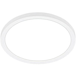 B.k.licht - Plafonnier led, plat, lumière indirecte, lumière blanche neutre, blanc, Ø24 x 3 cm