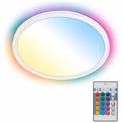 Rétroéclairage RGB: un rétroéclairage RGB dynamique se trouve à l'arrière de ce luminaire de salon, ce qui permet de créer de ...