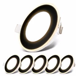 Options d'éclairage polyvalentes: Kit de plafonniers avec six platines LED de 4,9W, chacune offrant 425 lumens à 3000K chauds ...