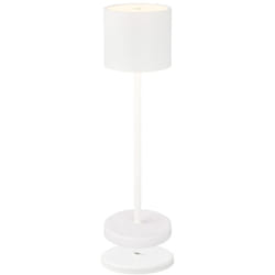 B.k.licht - Lampe de table led sans fil IP44, variateur, tactile, sans fil, protection contre les éclaboussures, blanc, 39,5 x 12,5 cm