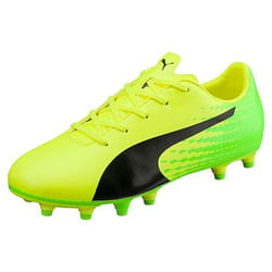 PUMA Evospeed 17.5 FG Football Mâle 38 Noir, Citron vert, Jaune