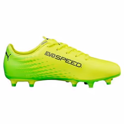 PUMA Evospeed 17.5 FG Football Mâle 38 Noir, Citron vert, Jaune