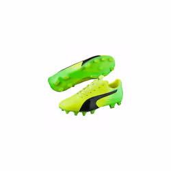 PUMA evoSPEED 17.2 FG Football Mâle 43 Noir, Citron vert, Jaune