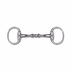 Mors olive pour cheval anatomique double brisure Waldhausen Massif