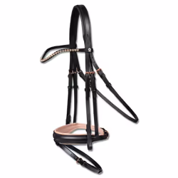 Bridon équitation muserolle combinée Waldhausen X-Line Rosé