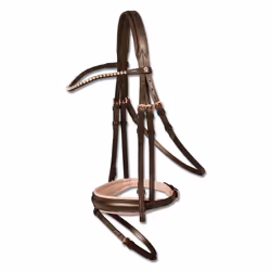 Bridon équitation muserolle combinée rosé Waldhausen X-Line
