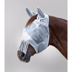 Masque anti-mouches pour cheval avec protection des oreilles et du chanfrein Waldhausen Premium