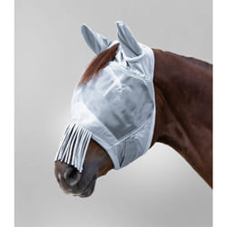 Masque anti-mouches pour cheval avec protection des oreilles et du chanfrein Waldhausen Premium